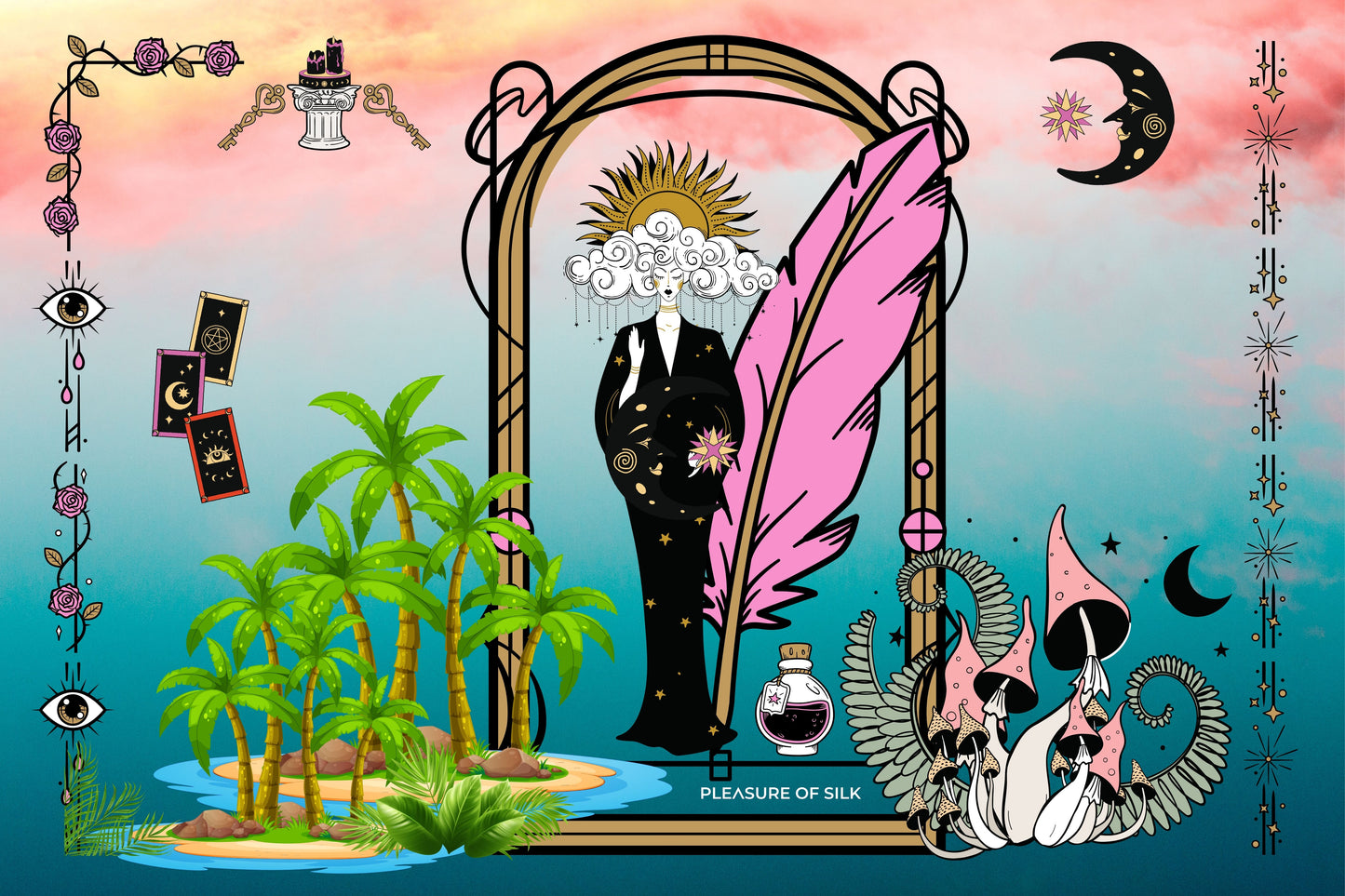 Mythology Cotton Pareo - pleasureofsilk