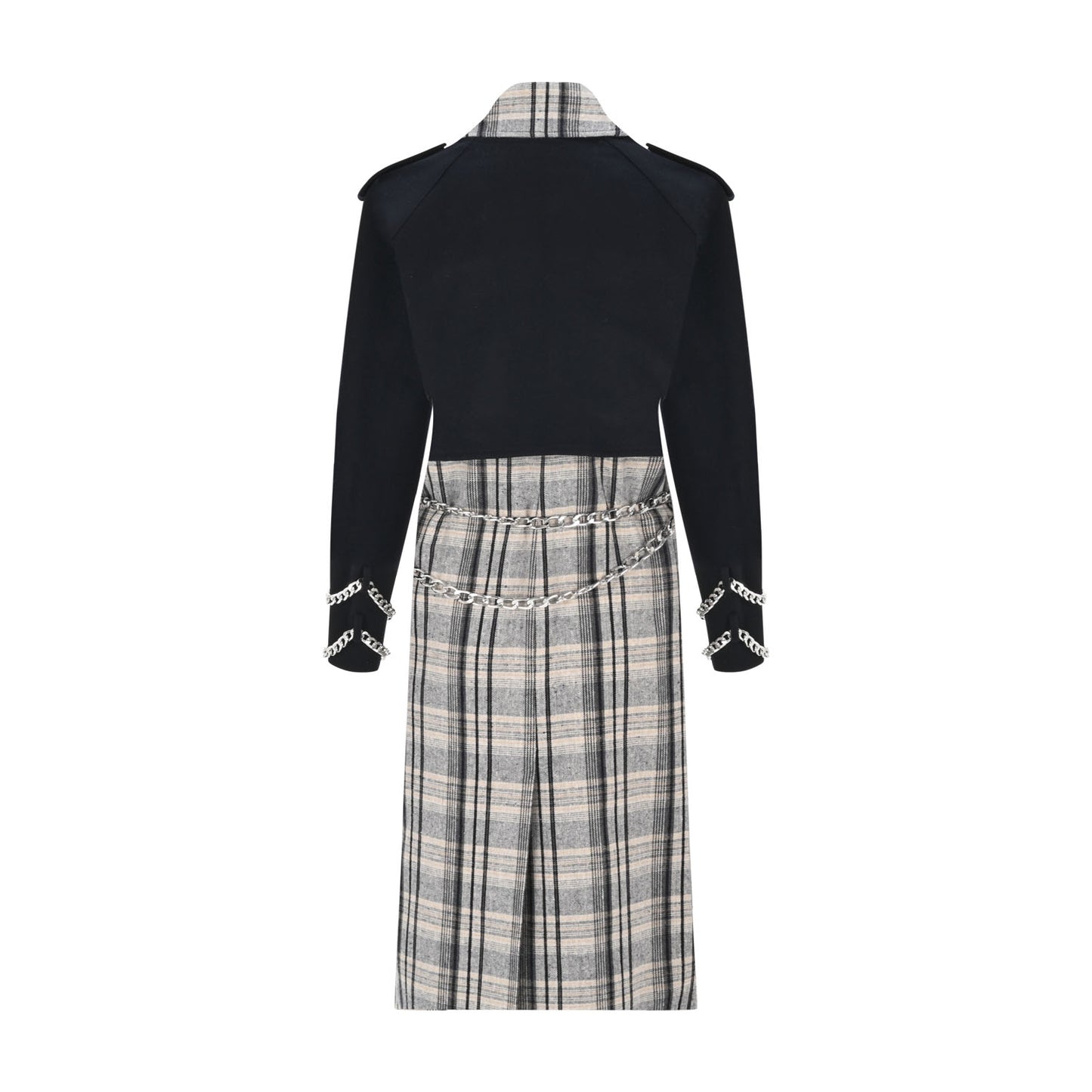 Wool Touch Vest or Coat Ekose - pleasureofsilk