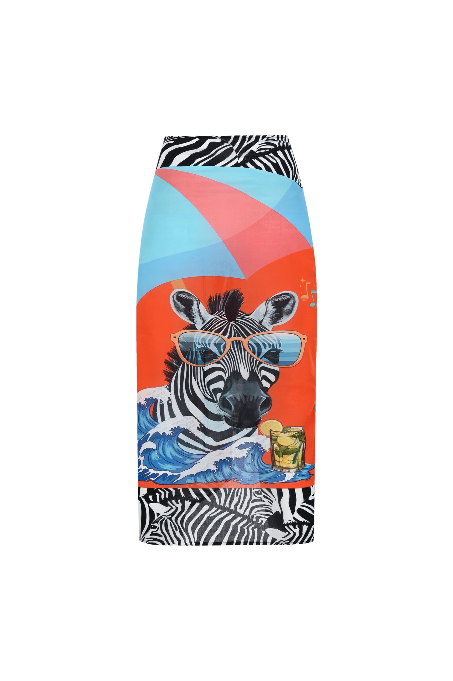 Zebra Cotton Pareo - pleasureofsilk