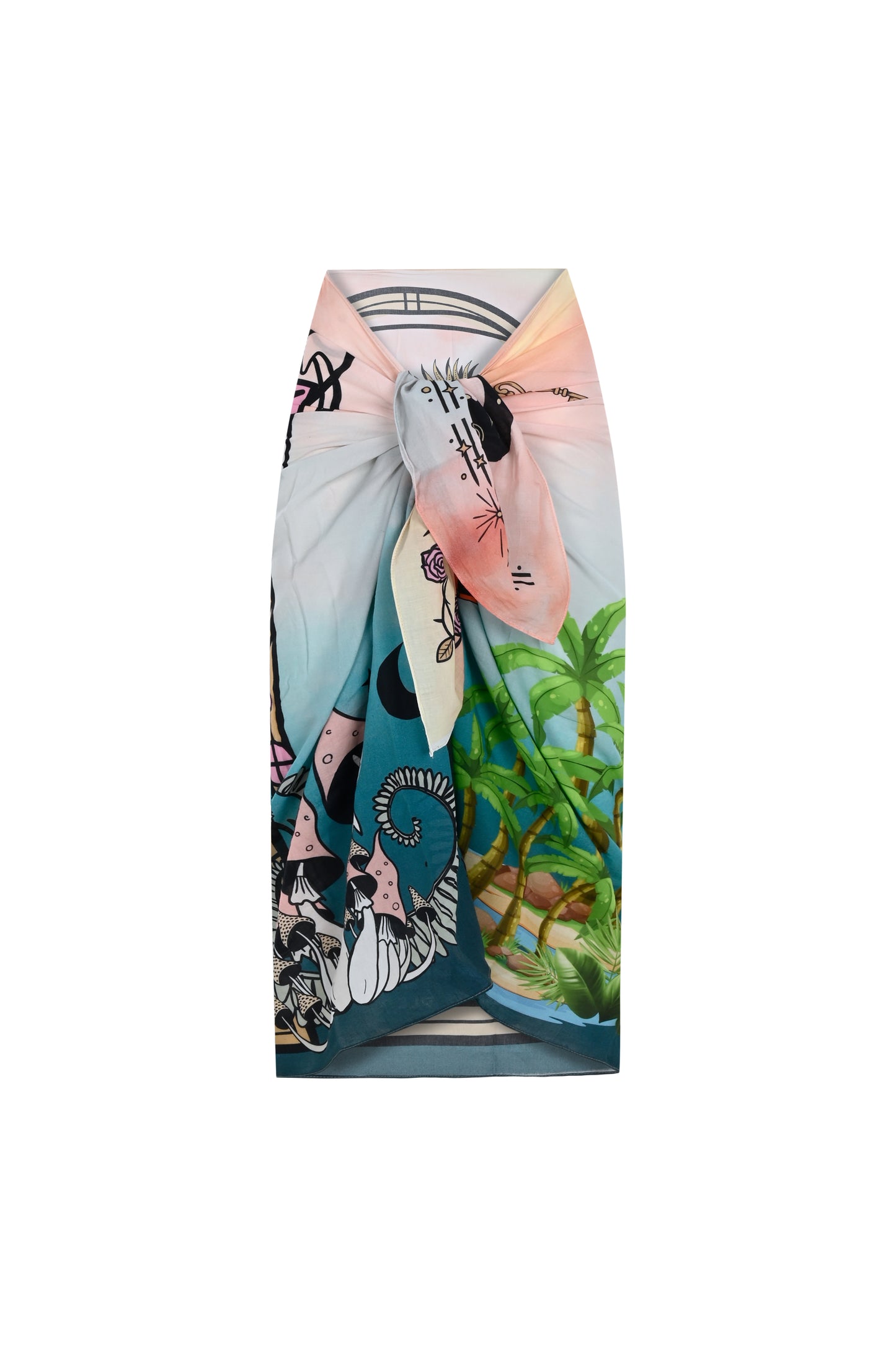 Mythology Cotton Pareo - pleasureofsilk