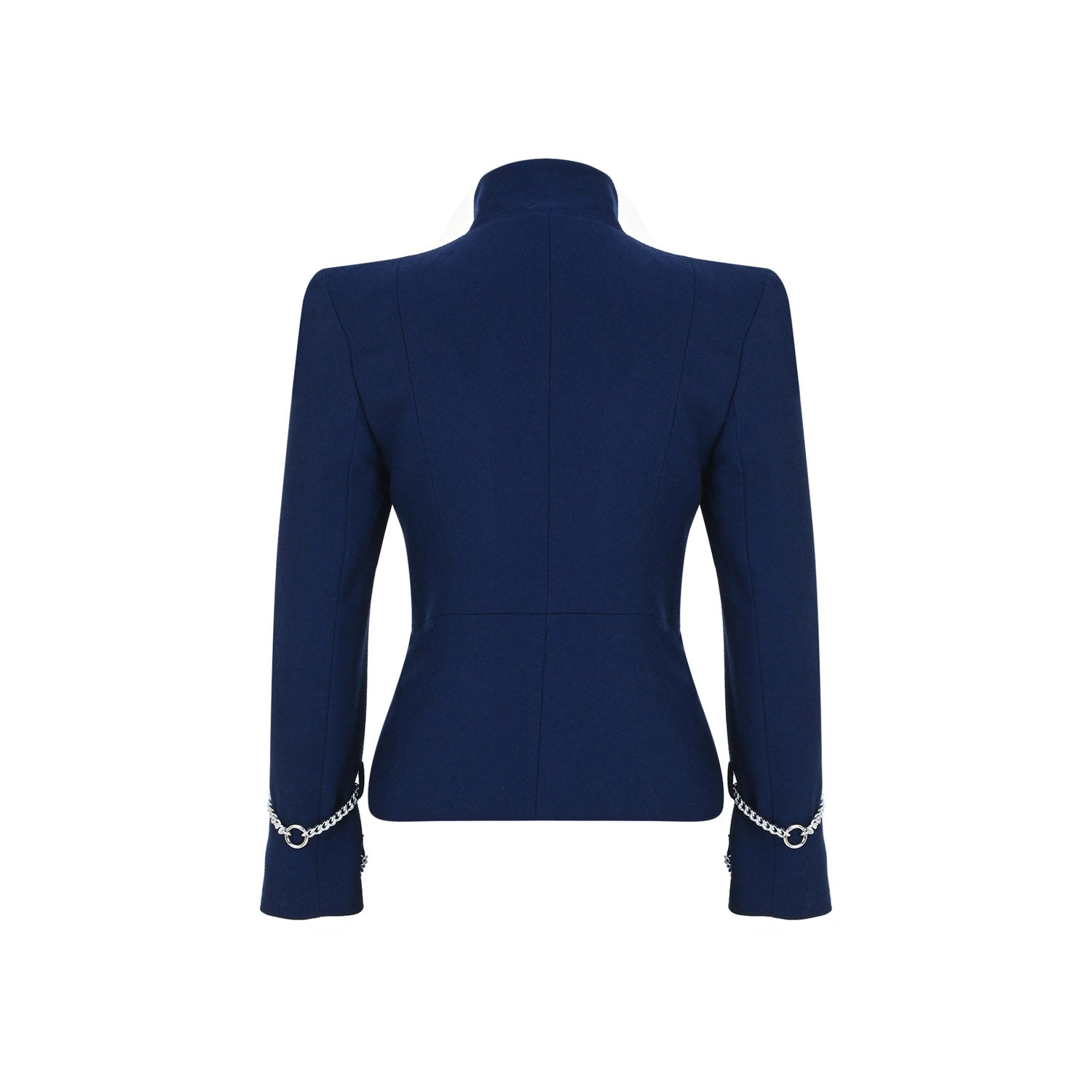 Posilk Saks Yaka Detay Yün Ceket - pleasureofsilk