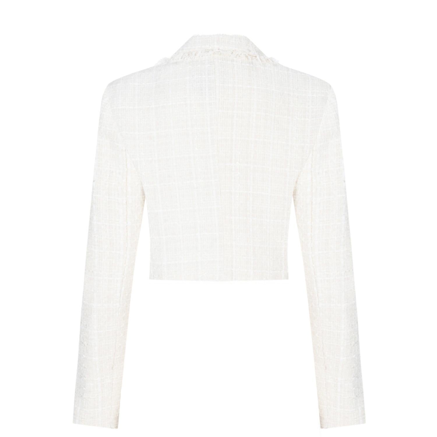 Posilk Ekru Tüvit Ceket - pleasureofsilk