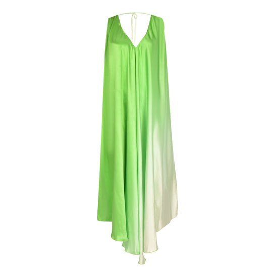 Efil Silk Dress Green - pleasureofsilk