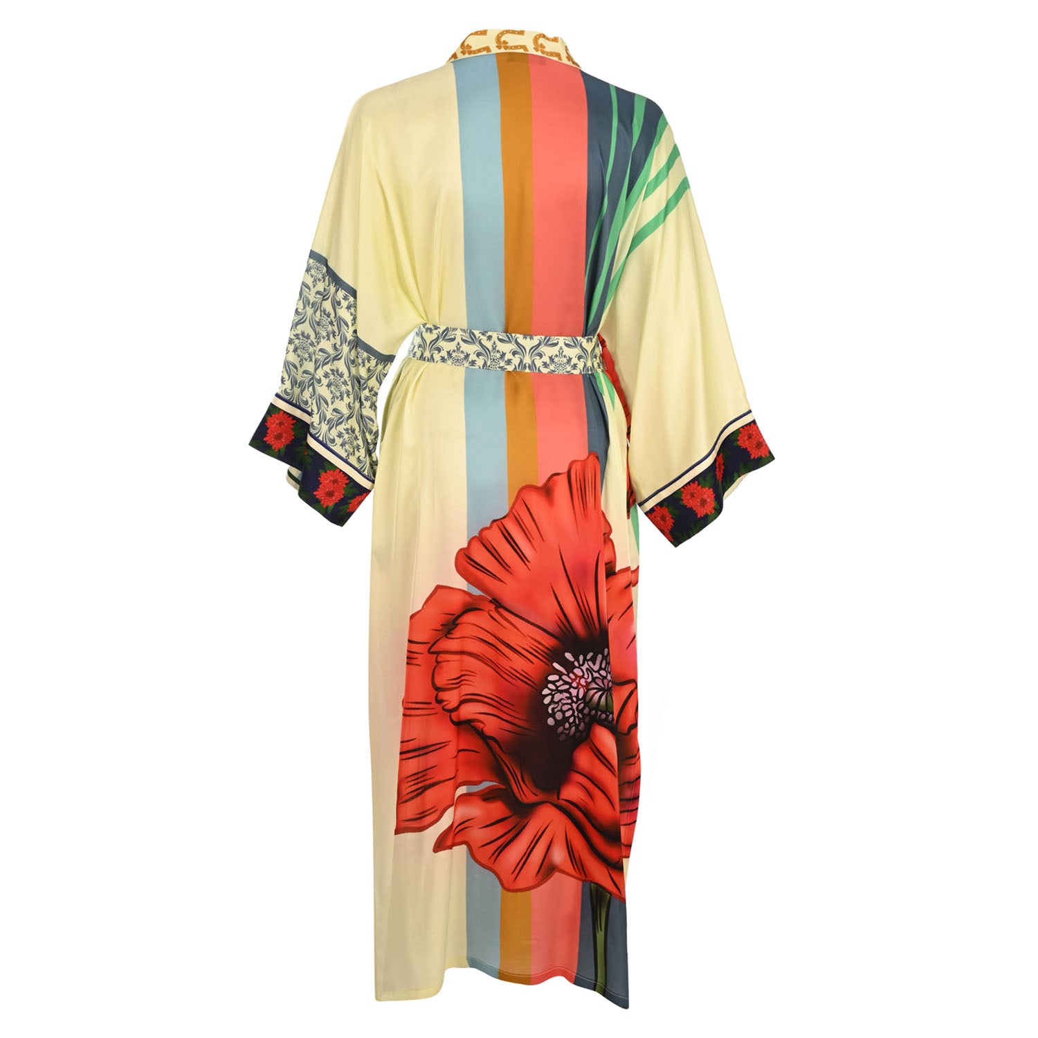 Papaver Silk Kimono - pleasureofsilk