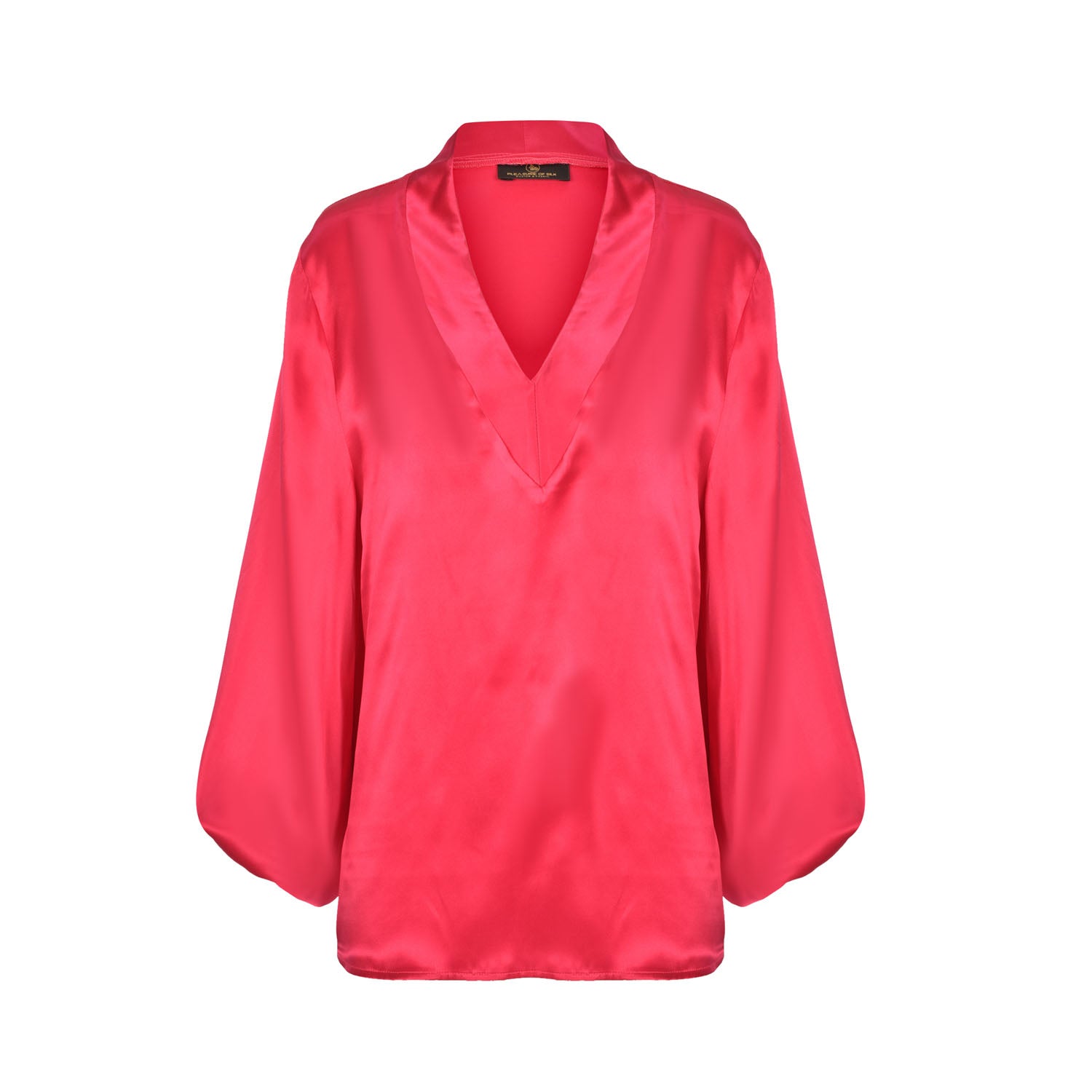 Impali Silk Shirt Fuchsia - pleasureofsilk