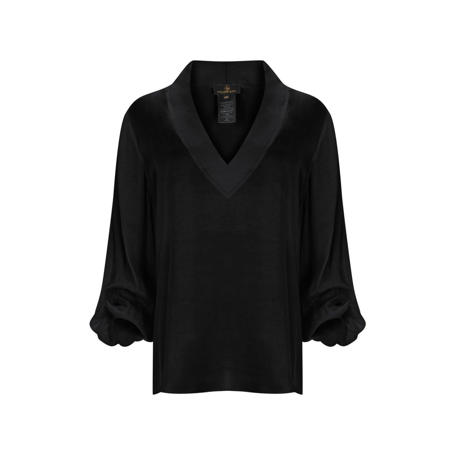 Impali Silk Shirt Black - pleasureofsilk