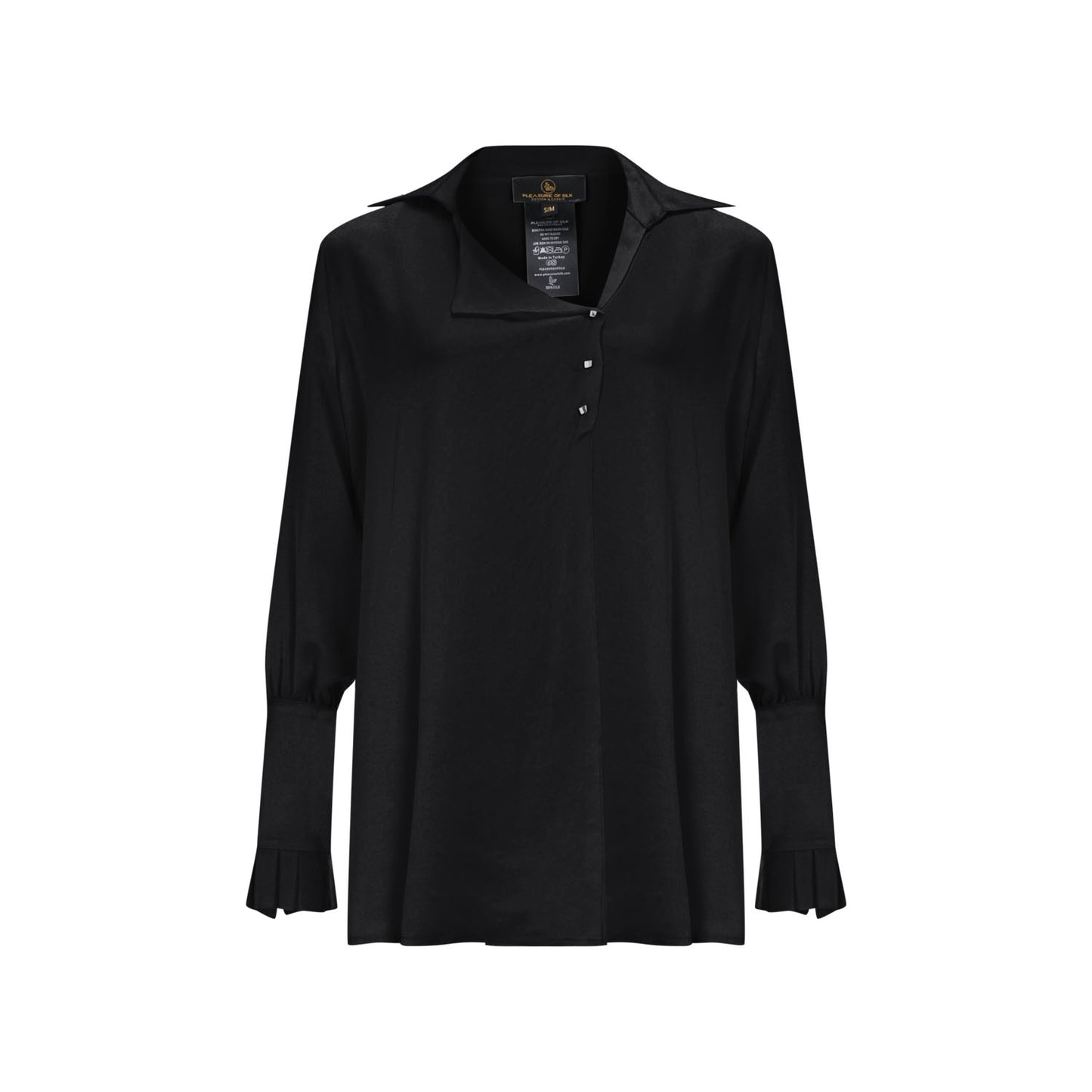 Brc Silk Shirt Black - pleasureofsilk