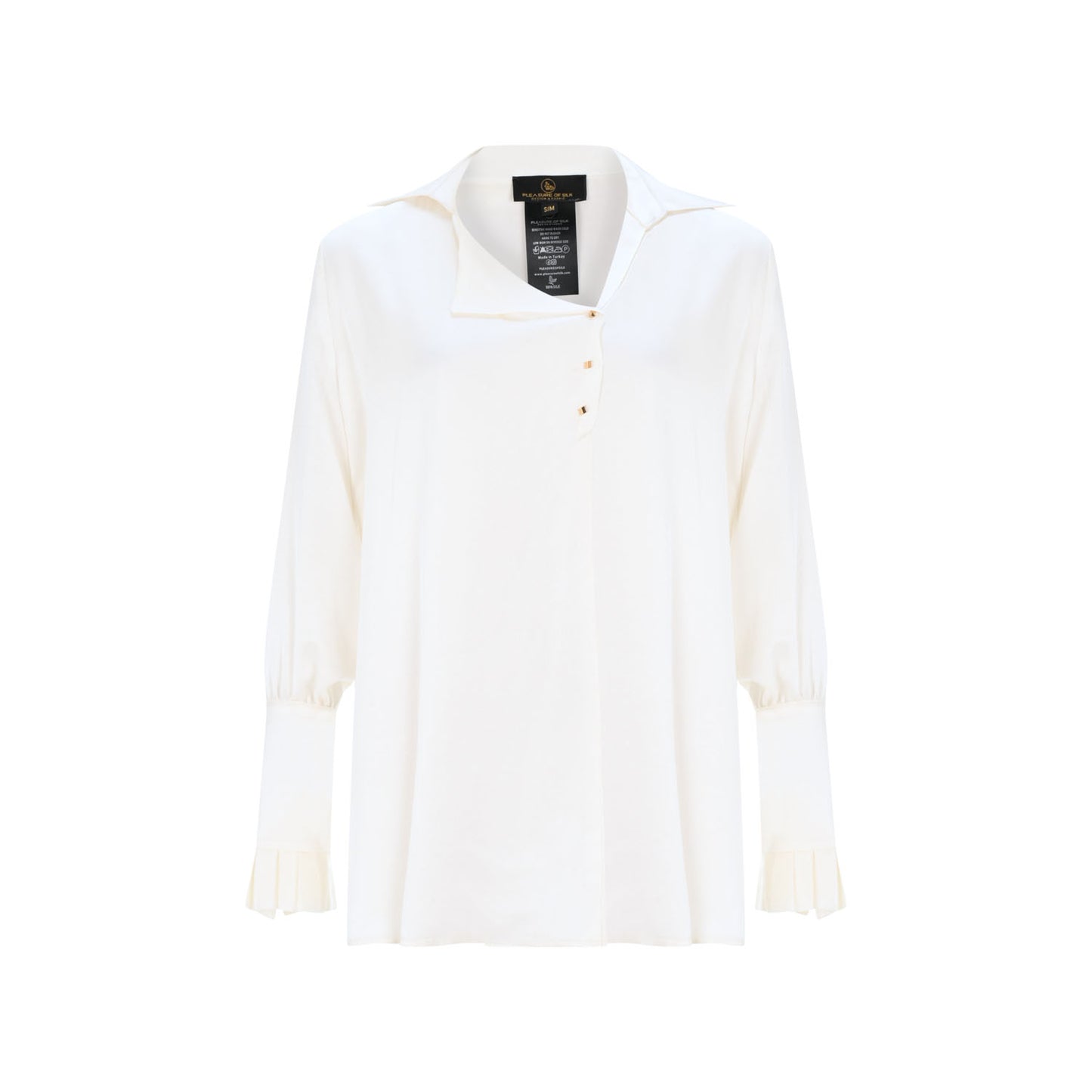 Brc Silk Shirt Off White - pleasureofsilk