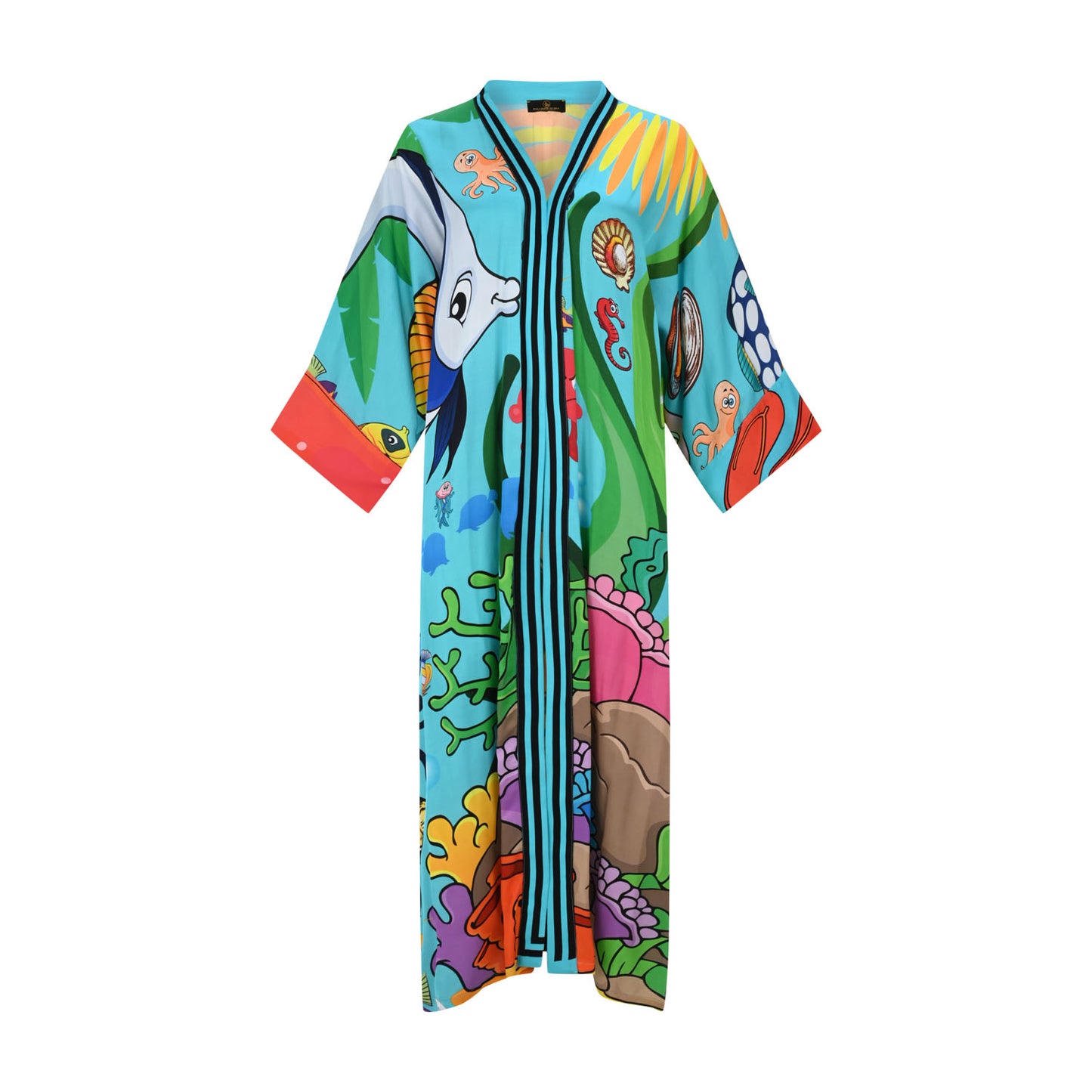 Submarine Silk Kimono - pleasureofsilk