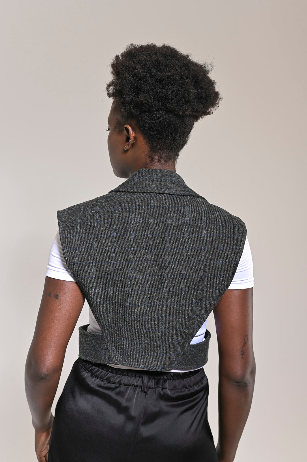 Kaan Wool Waistcoat Grey - pleasureofsilk