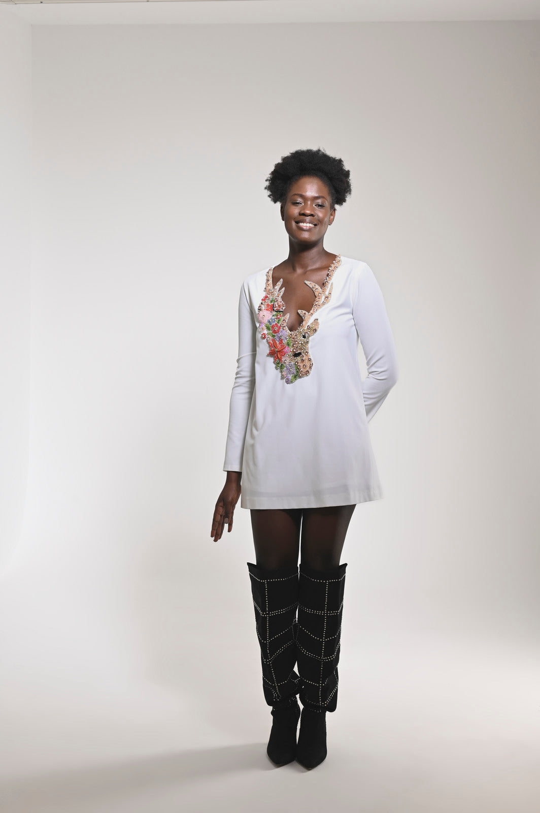 Bright Decollete White - pleasureofsilk