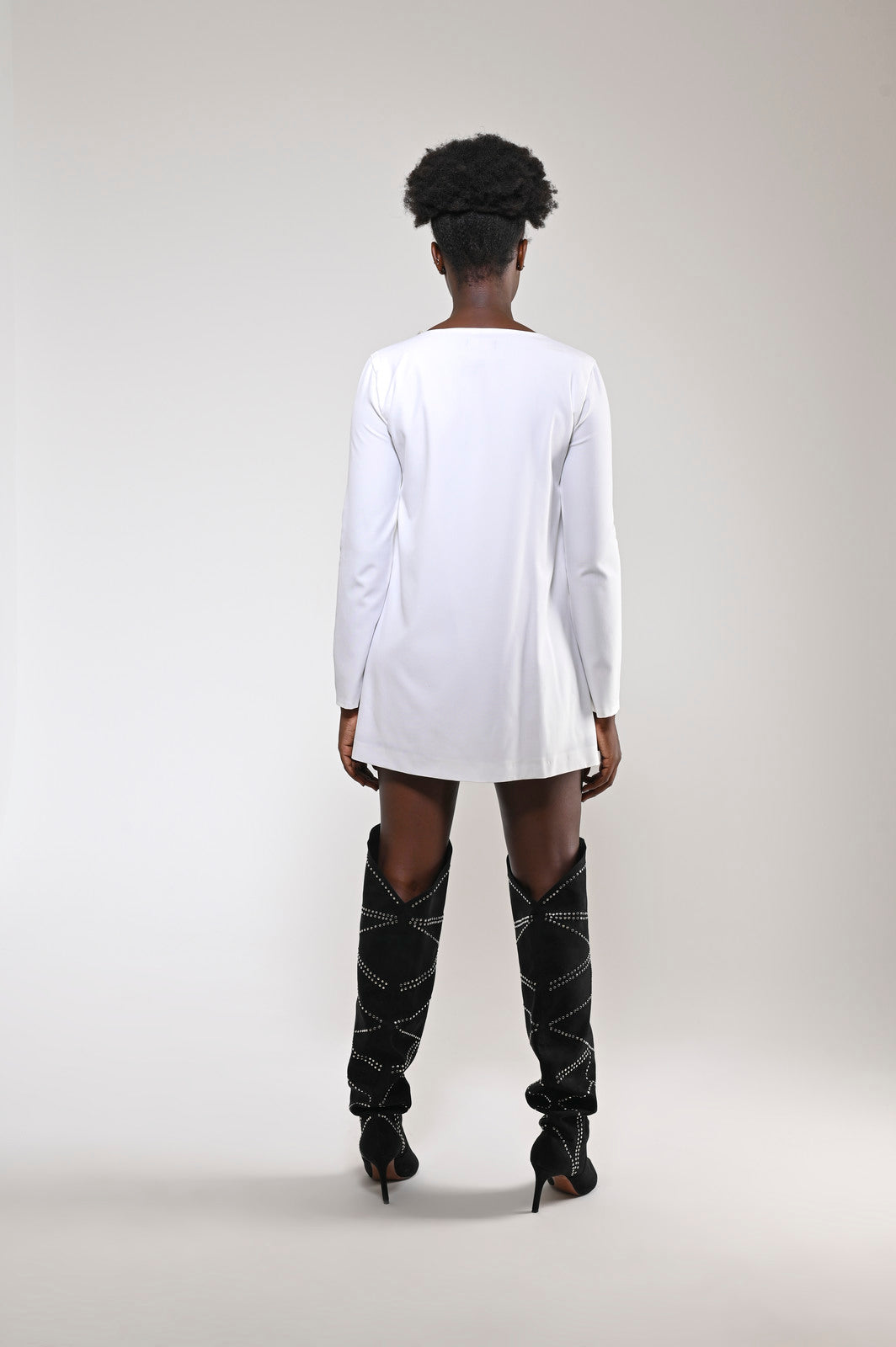 Bright Decollete White - pleasureofsilk