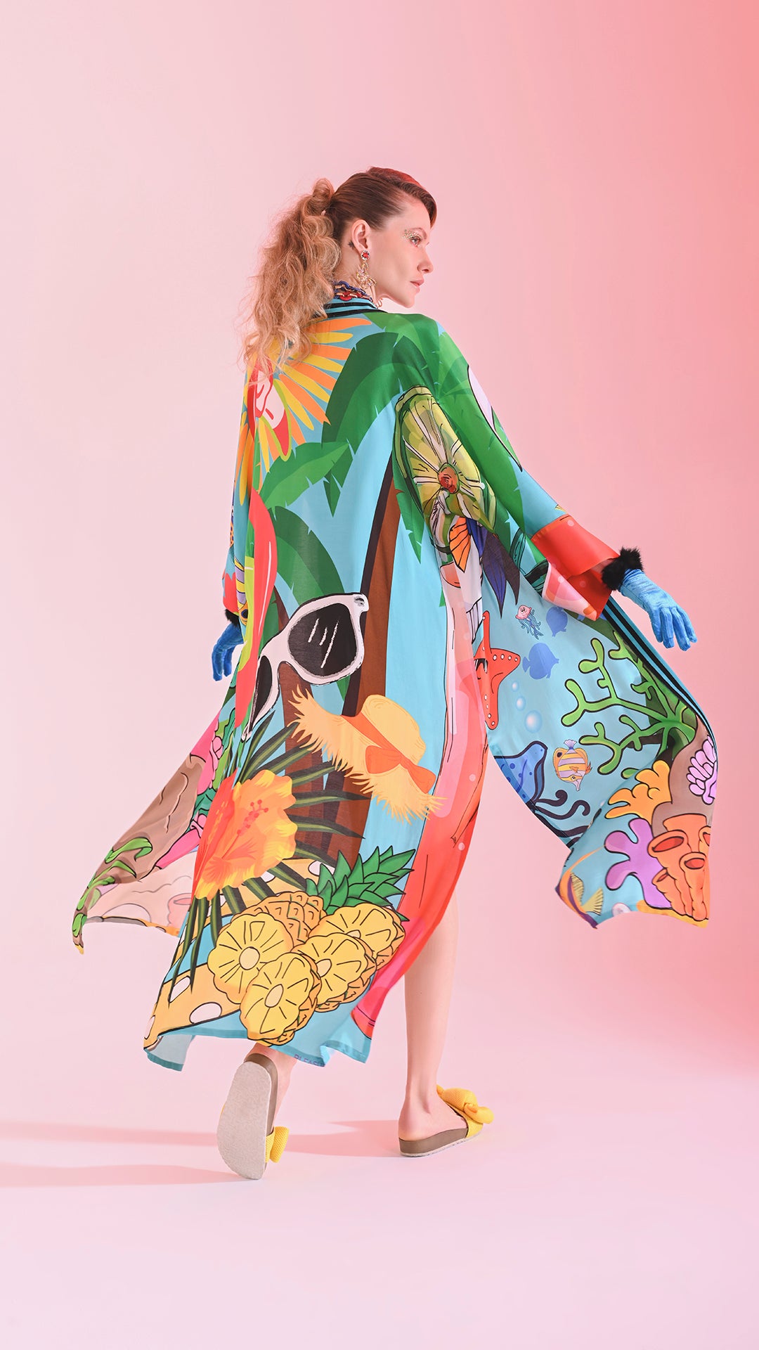 Submarine Silk Kimono - pleasureofsilk