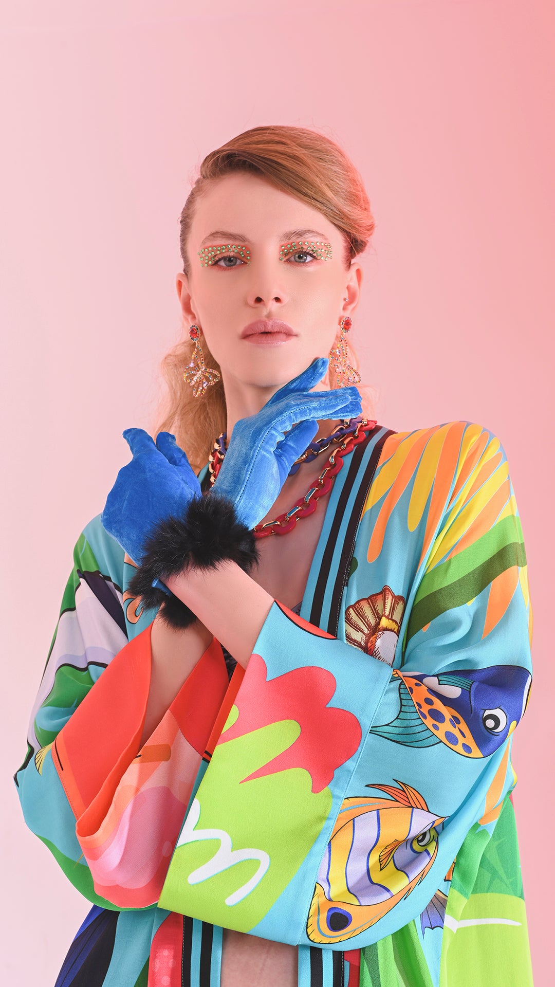 Submarine Silk Kimono - pleasureofsilk