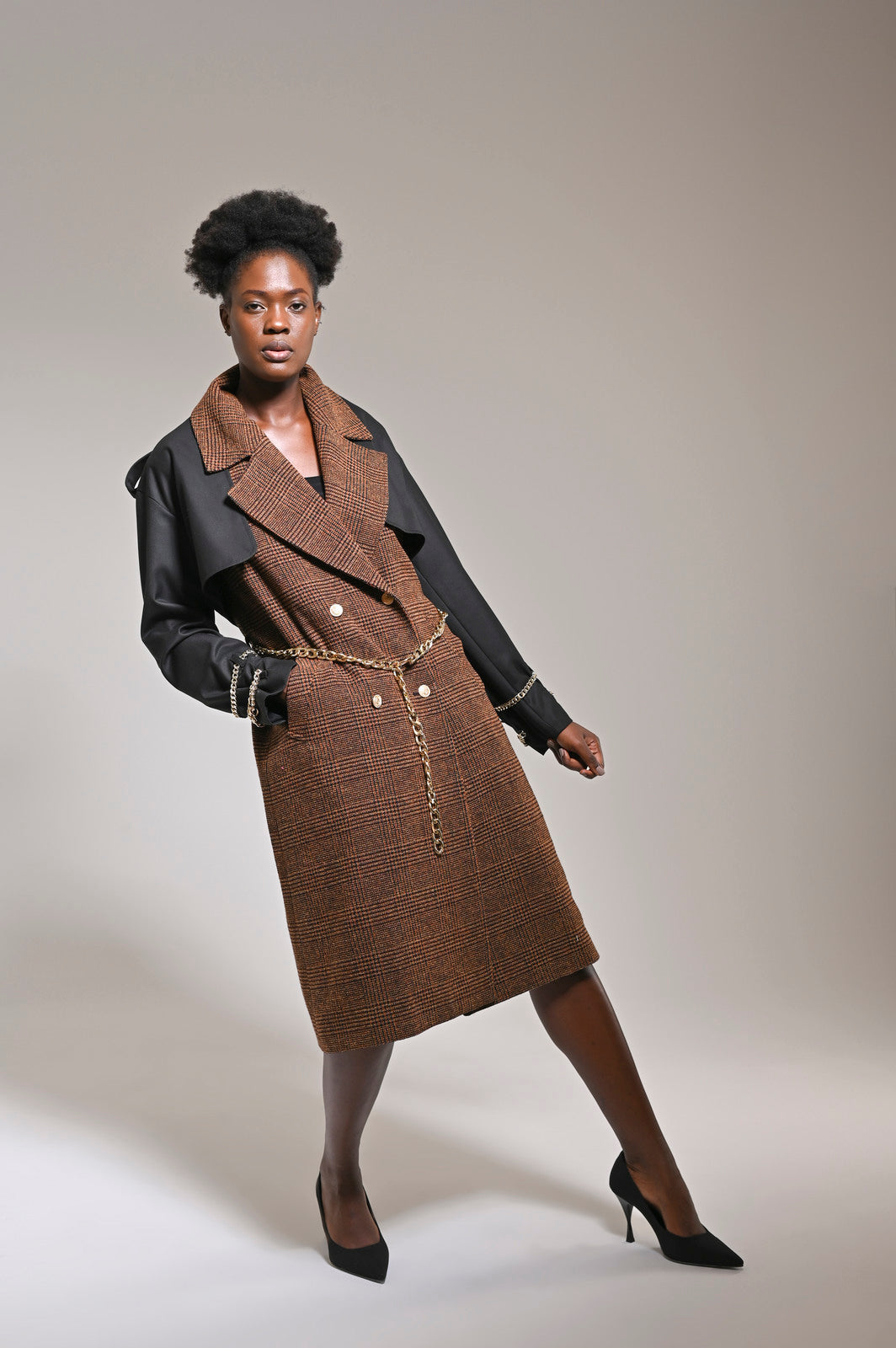 Wool Touch Vest or Coat Amber - pleasureofsilk
