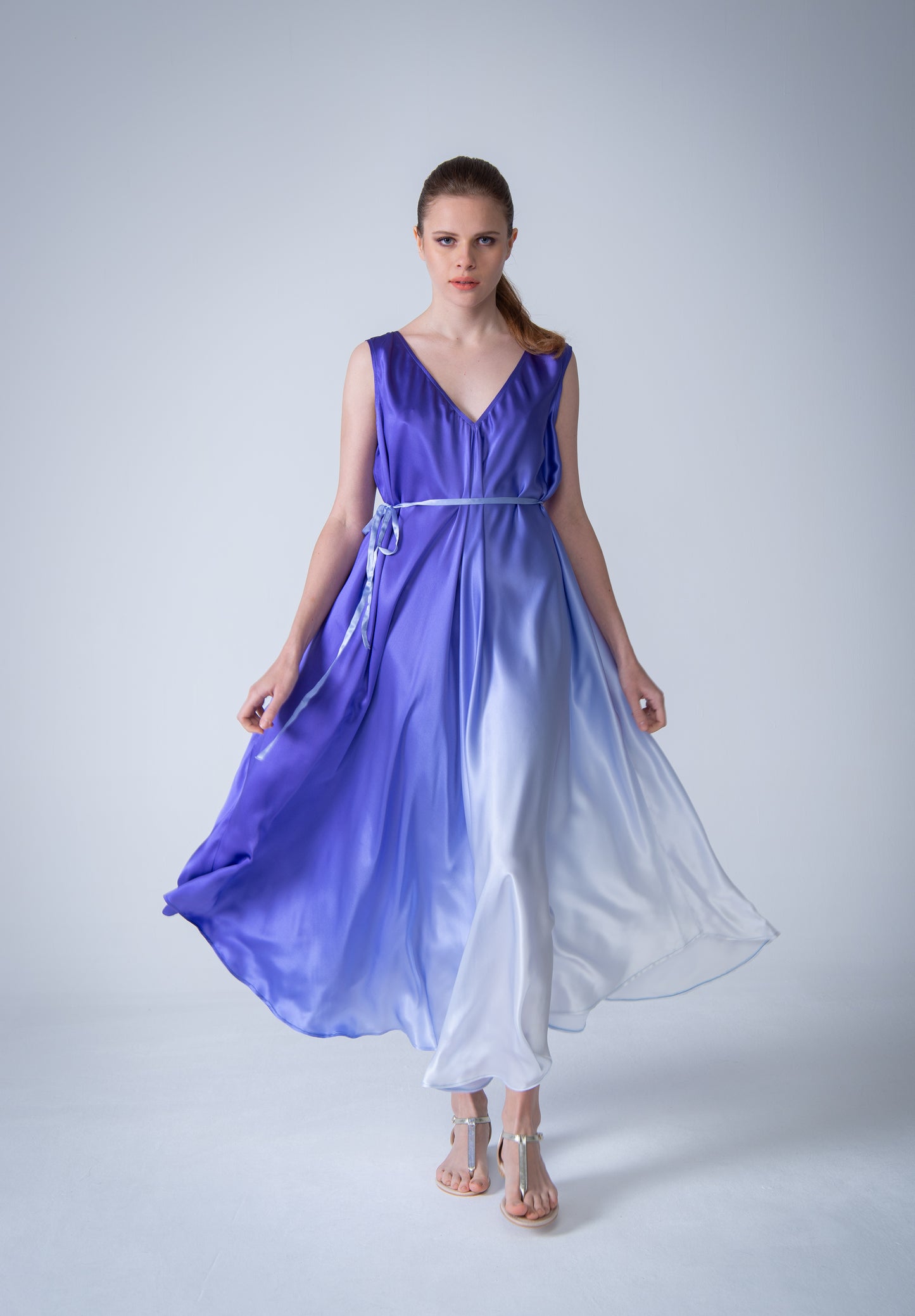 Efil Silk Dress Purple - pleasureofsilk
