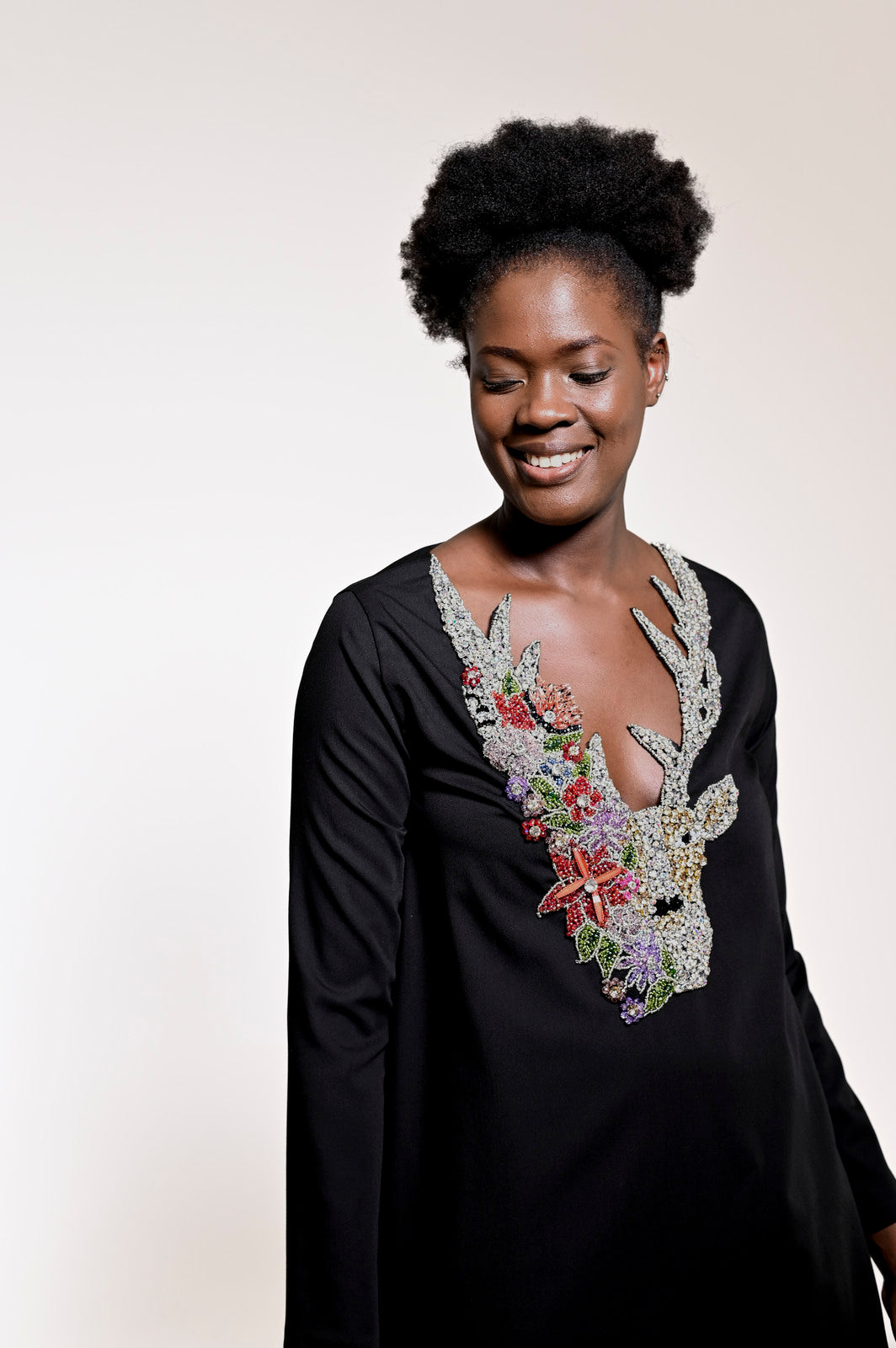 Bright Decollete Black - pleasureofsilk