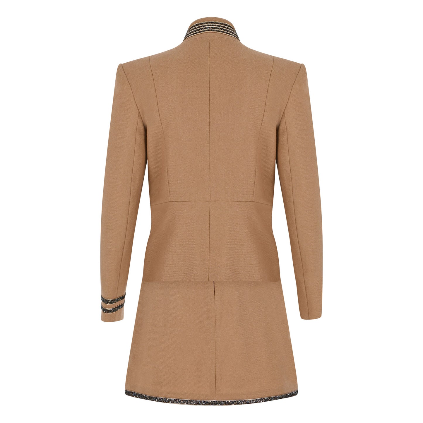 Wool Touch Suit Tan - pleasureofsilk