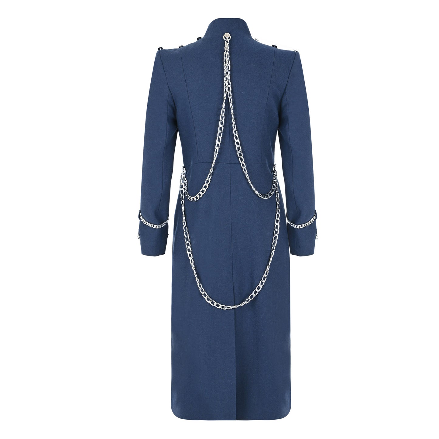 Wool Touch Coat Blue - pleasureofsilk