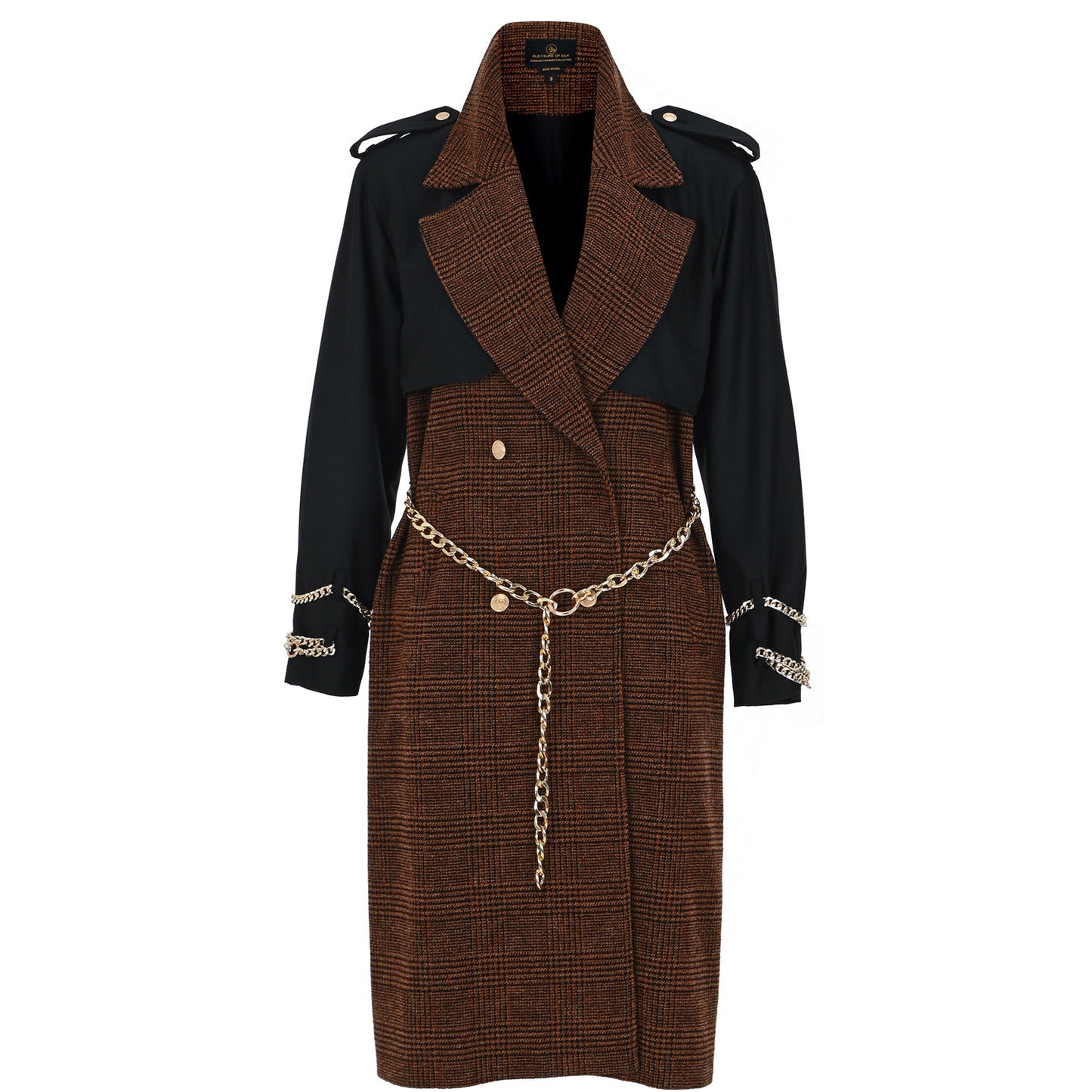 Wool Touch Vest or Coat Amber - pleasureofsilk