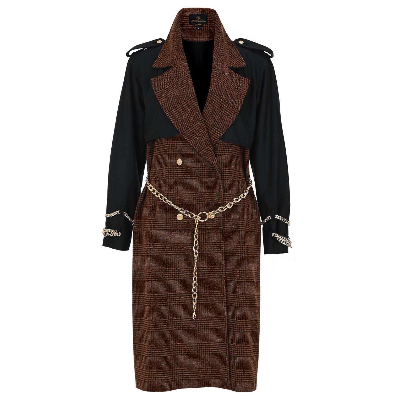 Wool Touch Vest or Coat Amber - pleasureofsilk