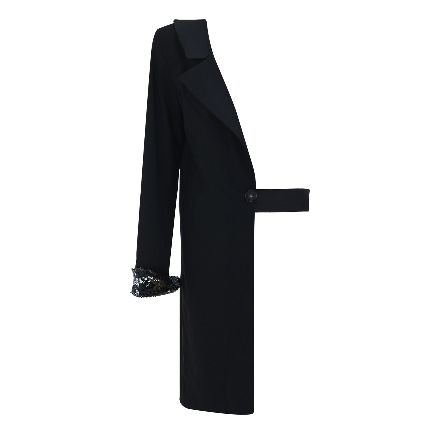 Asymetrical Sequin Suit Green - pleasureofsilk