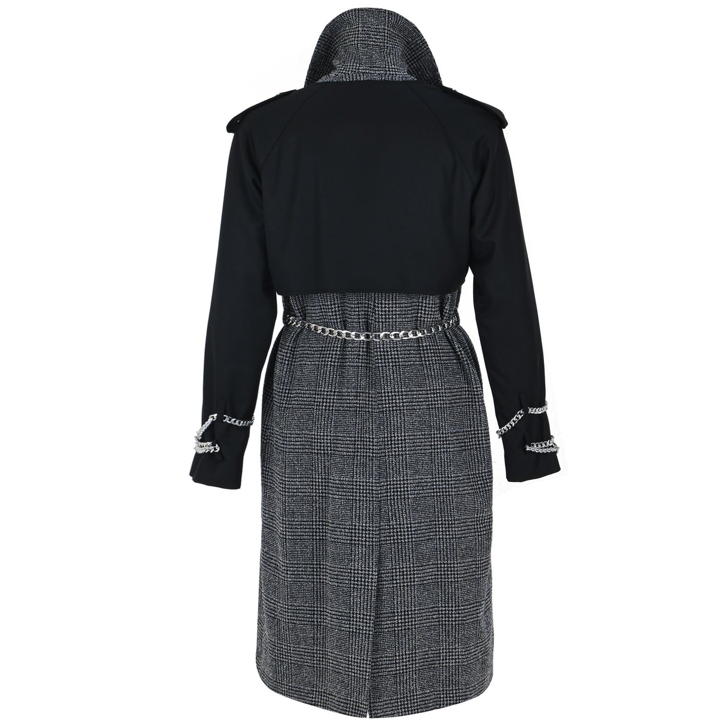 Wool Touch Vest or Coat B&W - pleasureofsilk