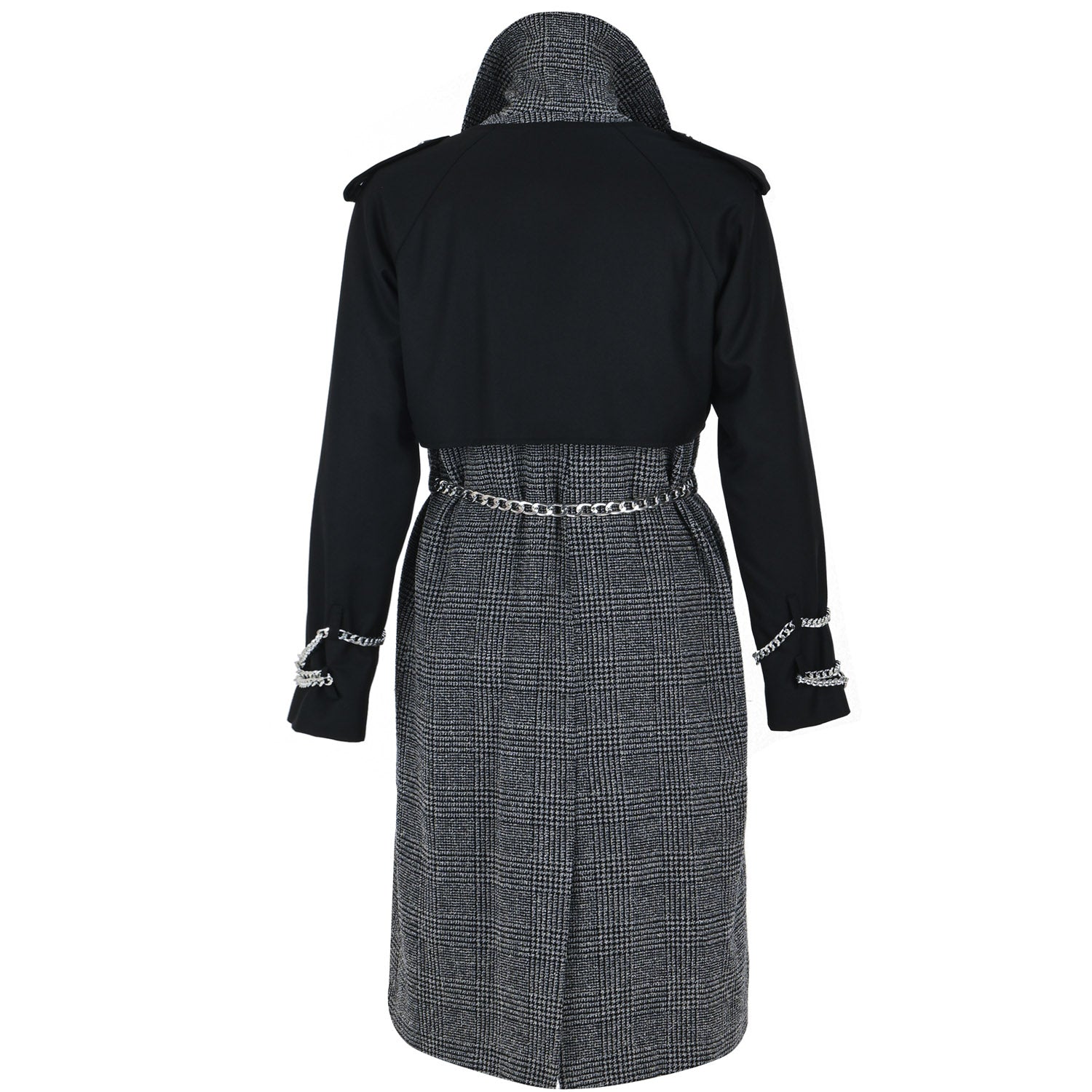 Wool Touch Vest or Coat B&W - pleasureofsilk