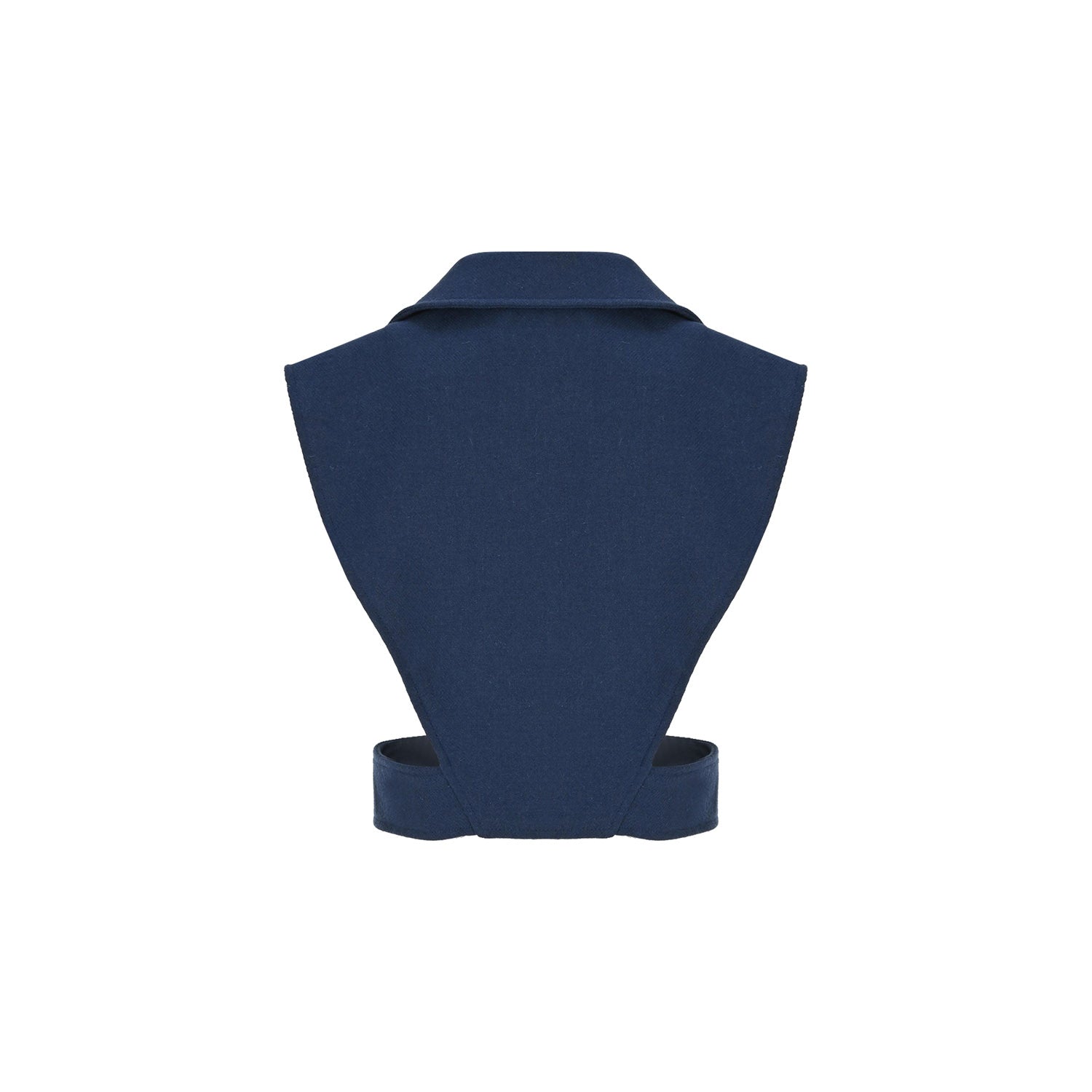 Kaan Wool Waistcoat Blue - pleasureofsilk