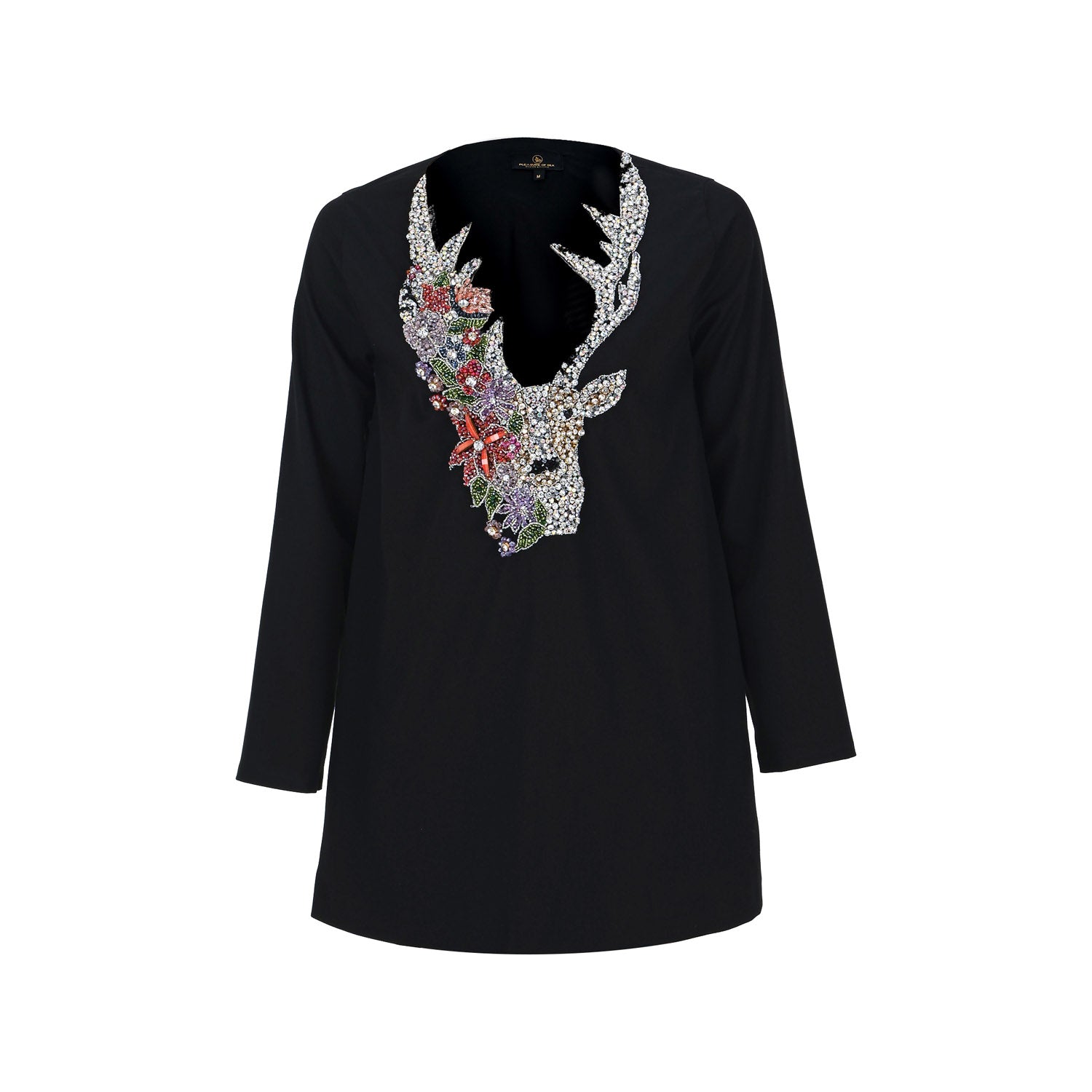 Bright Decollete Black - pleasureofsilk