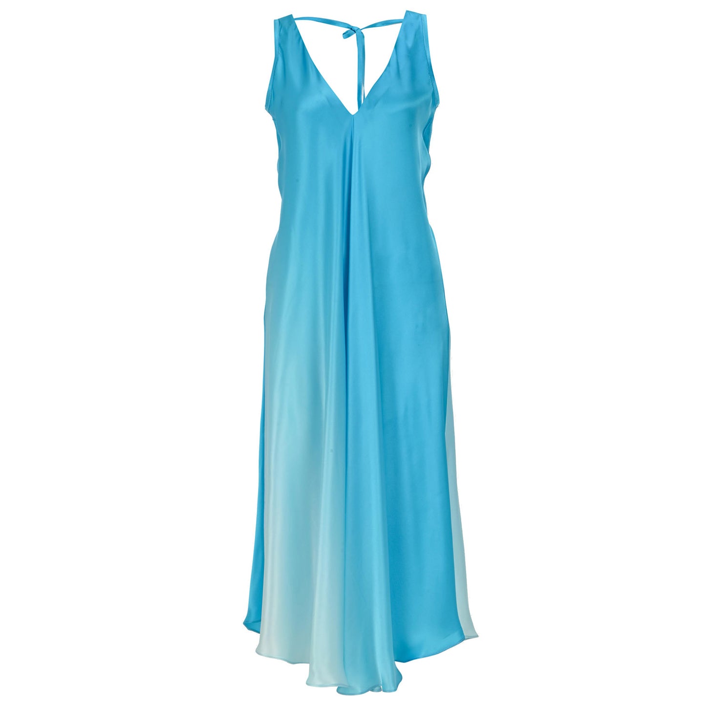 Efil Silk Dress Blue - pleasureofsilk