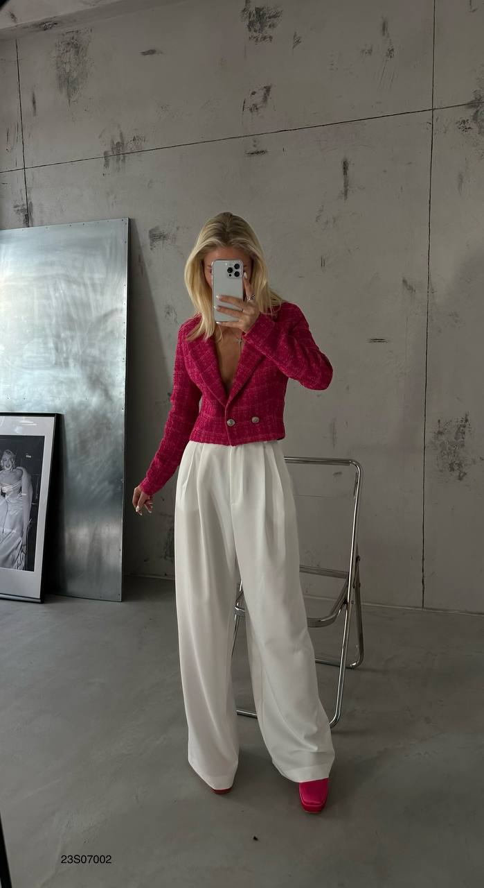 Posilk Pembe Tüvit Ceket