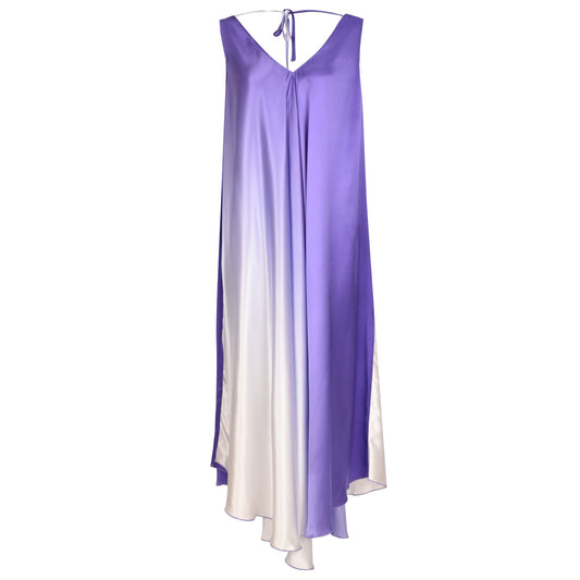 Efil Silk Dress Purple