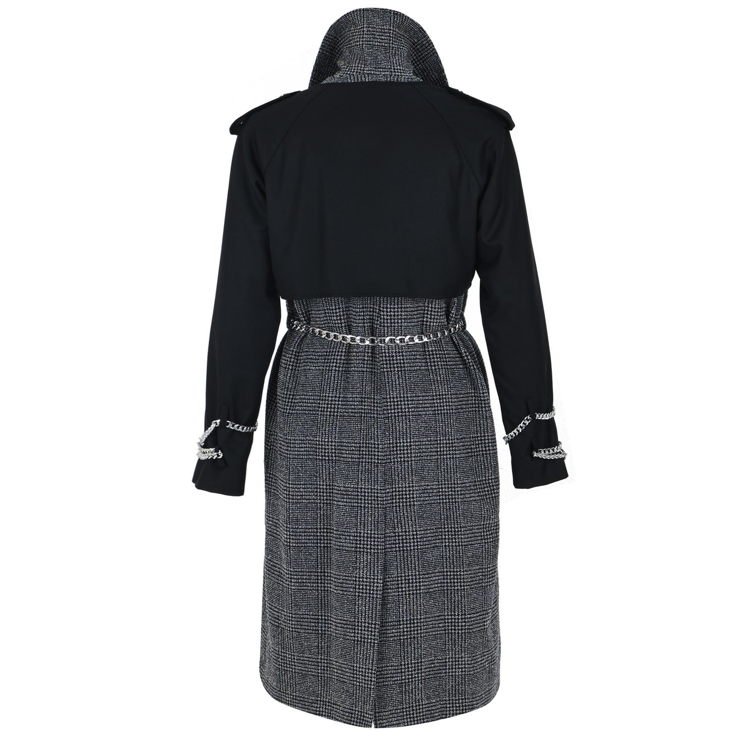 Wool Touch Vest or Coat B&W
